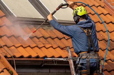 Démoussage et hydrofuge de toiture à Chamborand